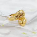 21K Fancy Ring Made of 21K Yellow Gold by Saeed Jewelry-26203