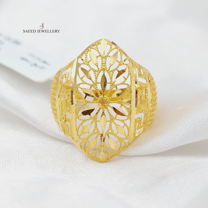 21K Fancy Ring Made of 21K Yellow Gold by Saeed Jewelry-26753