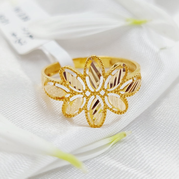 21K Fancy Ring Made of 21K Yellow Gold by Saeed Jewelry-26109