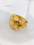 21K Fancy Ring Made of 21K Yellow Gold by Saeed Jewelry-خاتم-اكسترا-73