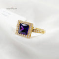 18K Fancy Ring Made of 18K Yellow Gold by Saeed Jewelry-خاتم-اكسترا-3