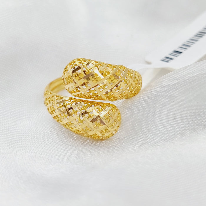 21K Fancy Ring Made of 21K Yellow Gold by Saeed Jewelry-26711