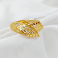 21K Fancy Ring Made of 21K Yellow Gold by Saeed Jewelry-26428