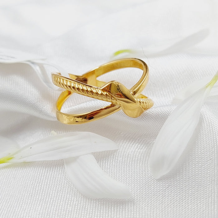 21K Fancy Ring Made of 21K Yellow Gold by Saeed Jewelry-26220