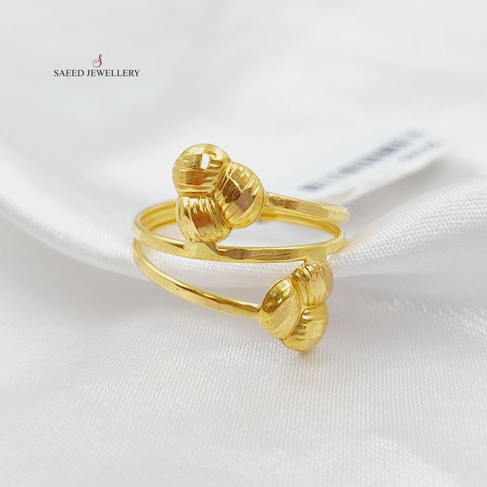21K Fancy Ring Made of 21K Yellow Gold by Saeed Jewelry-27095