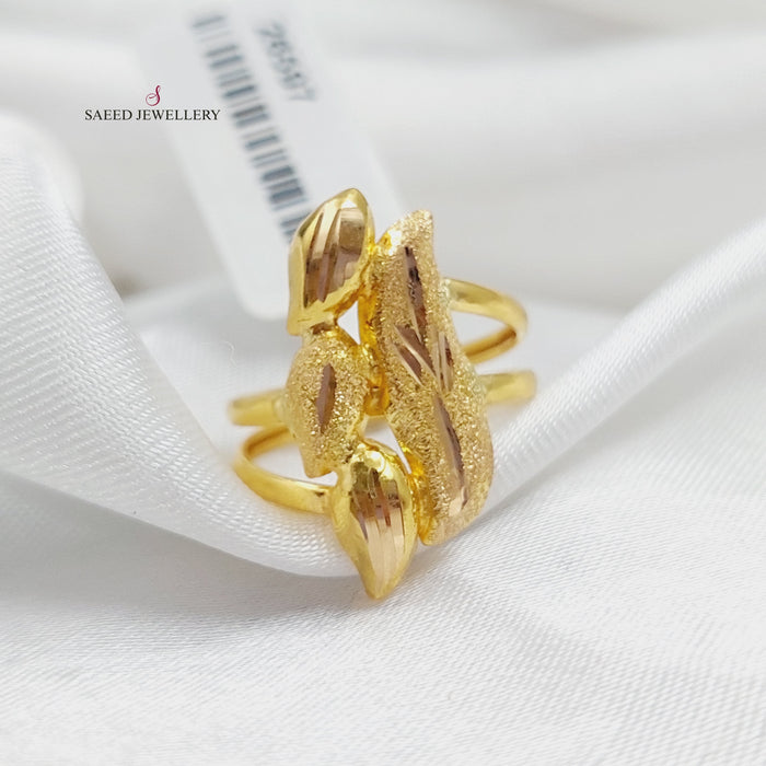 21K Fancy Ring Made of 21K Yellow Gold by Saeed Jewelry-26597