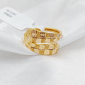 21K Fancy Ring Made of 21K Yellow Gold by Saeed Jewelry-25924
