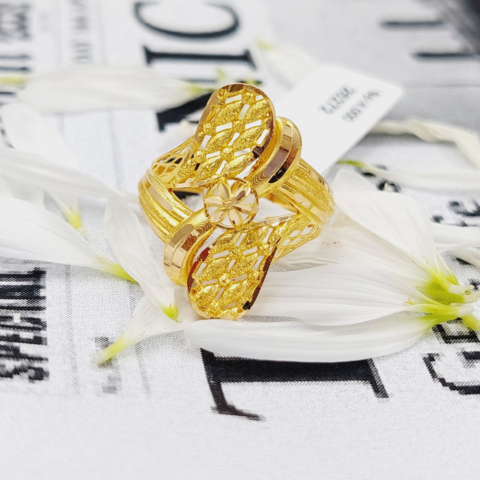 21K Fancy Ring Made of 21K Yellow Gold by Saeed Jewelry-26271