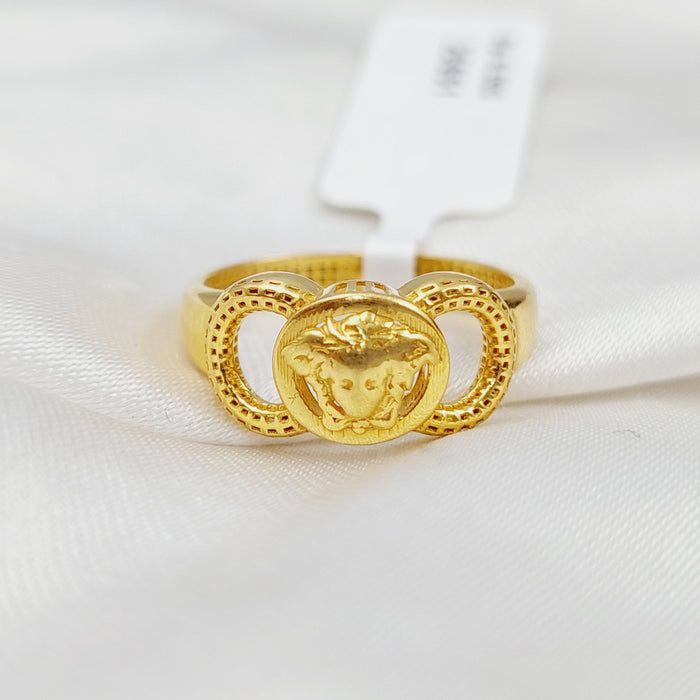 21K Fancy Ring Made of 21K Yellow Gold by Saeed Jewelry-25651