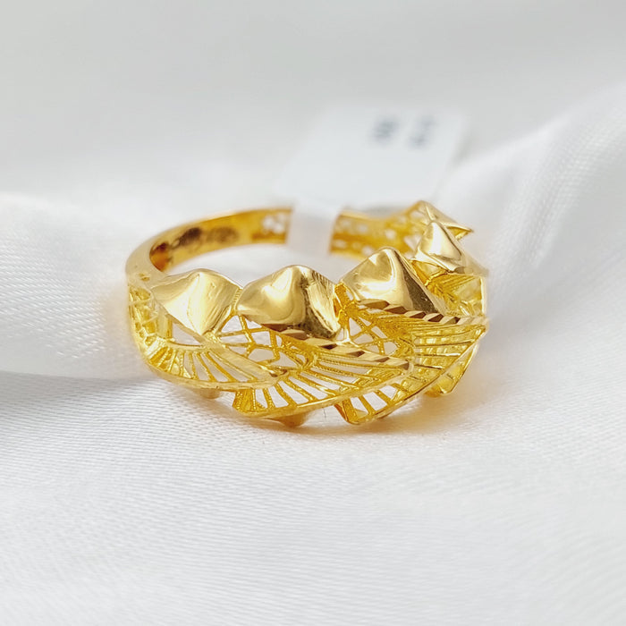 21K Fancy Ring Made of 21K Yellow Gold by Saeed Jewelry-25921