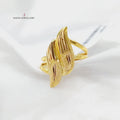 21K Fancy Ring Made of 21K Yellow Gold by Saeed Jewelry-27091