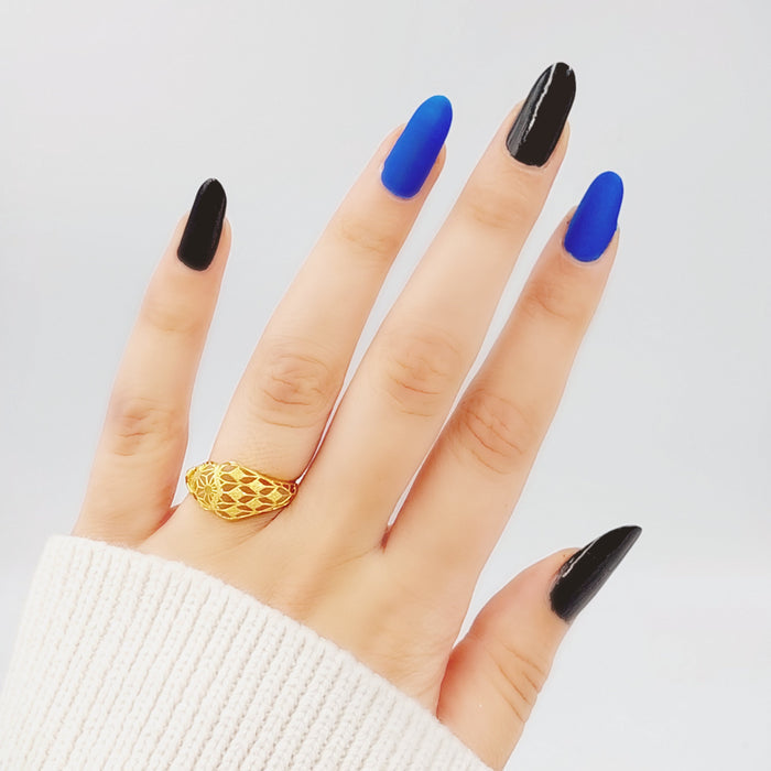 21K Fancy Ring Made of 21K Yellow Gold by Saeed Jewelry-26499