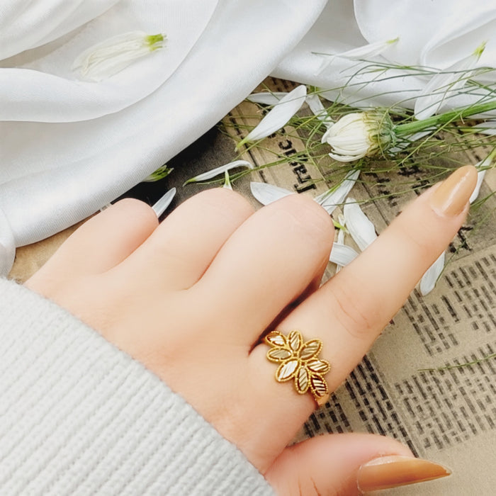 21K Fancy Ring Made of 21K Yellow Gold by Saeed Jewelry-26116