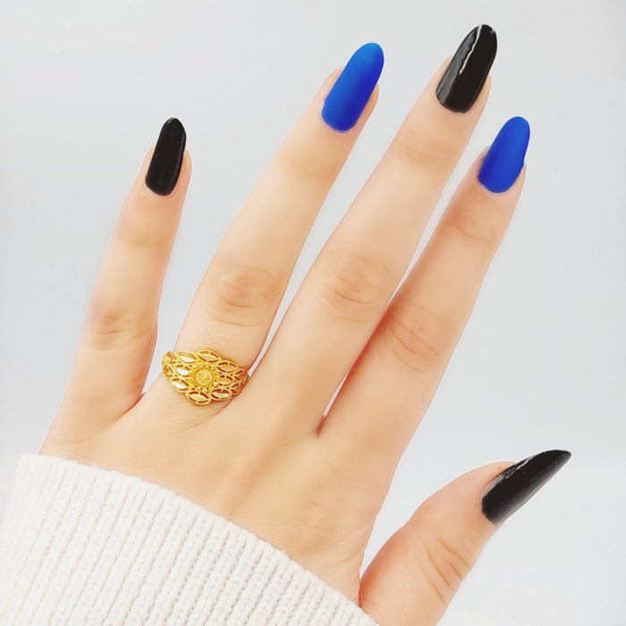 21K Fancy Ring Made of 21K Yellow Gold by Saeed Jewelry-26508
