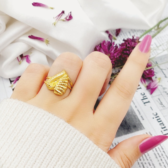 21K Fancy Ring Made of 21K Yellow Gold by Saeed Jewelry-26266
