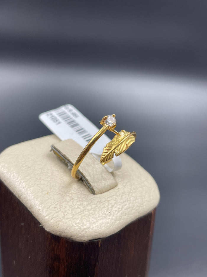 21K Fancy Ring Made of 21K Yellow Gold by Saeed Jewelry-21051
