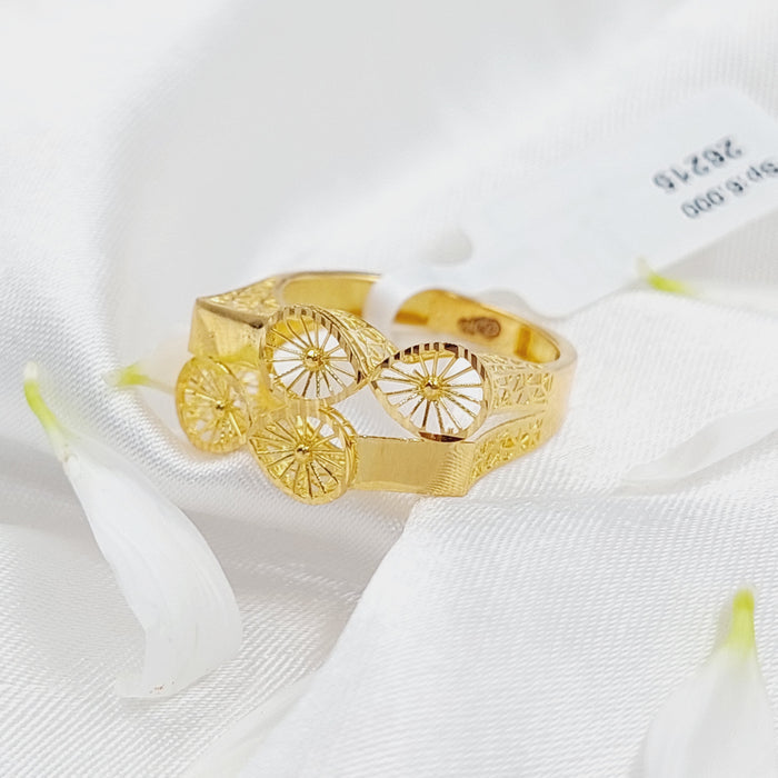 21K Fancy Ring Made of 21K Yellow Gold by Saeed Jewelry-26215