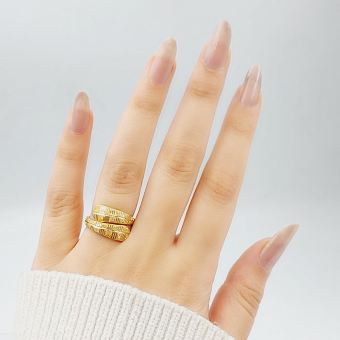 21K Fancy Ring Made of 21K Yellow Gold by Saeed Jewelry-25924