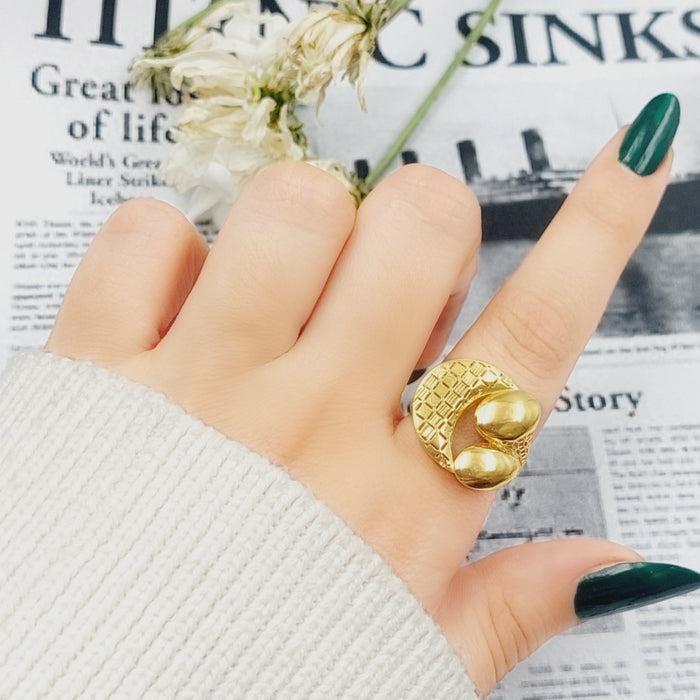 21K Fancy Ring Made of 21K Yellow Gold by Saeed Jewelry-26209
