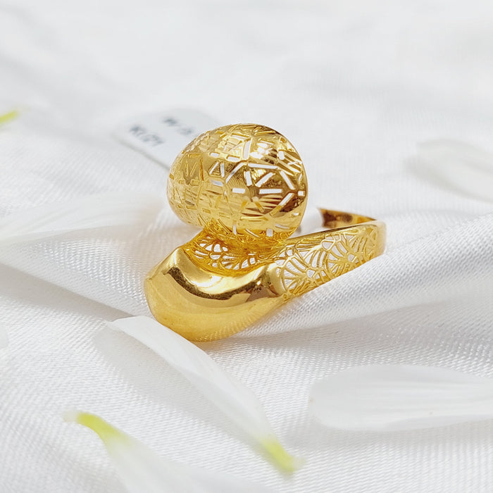 21K Fancy Ring Made of 21K Yellow Gold by Saeed Jewelry-26203