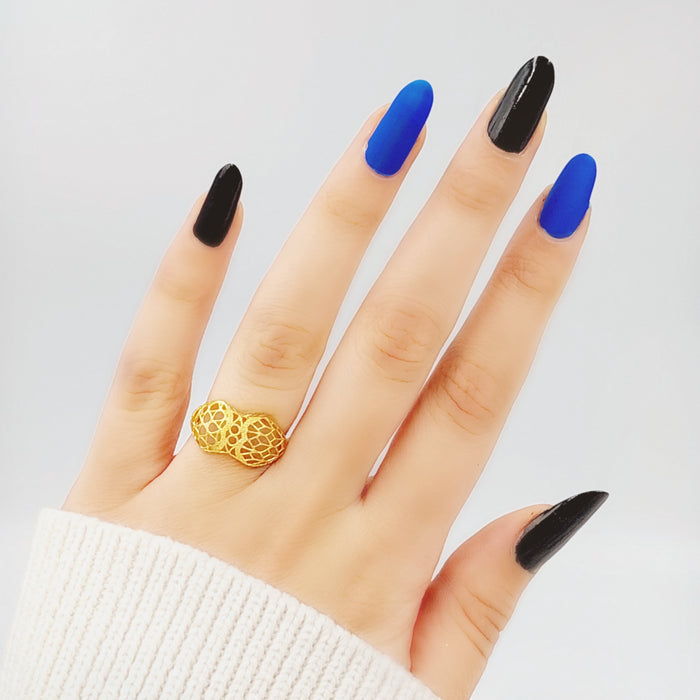 21K Fancy Ring Made of 21K Yellow Gold by Saeed Jewelry-26498