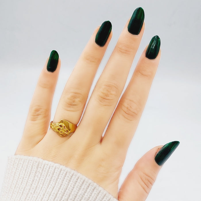 21K Fancy Ring Made of 21K Yellow Gold by Saeed Jewelry-25641
