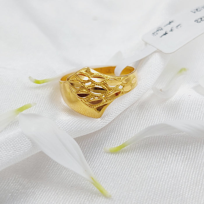 21K Fancy Ring Made of 21K Yellow Gold by Saeed Jewelry-26214