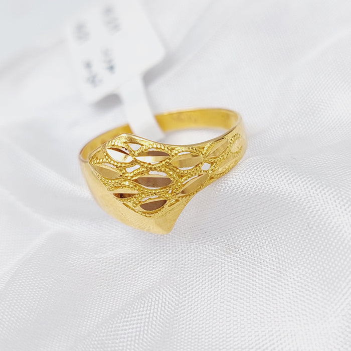 21K Fancy Ring Made of 21K Yellow Gold by Saeed Jewelry-25641