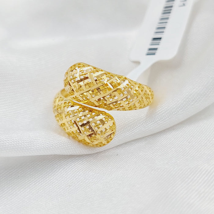21K Fancy Ring Made of 21K Yellow Gold by Saeed Jewelry-26711