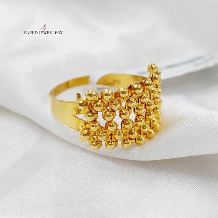 21K Fancy Ring Made of 21K Yellow Gold by Saeed Jewelry-26978