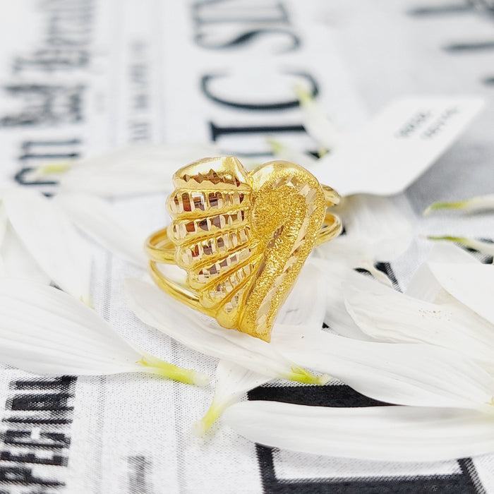 21K Fancy Ring Made of 21K Yellow Gold by Saeed Jewelry-26266