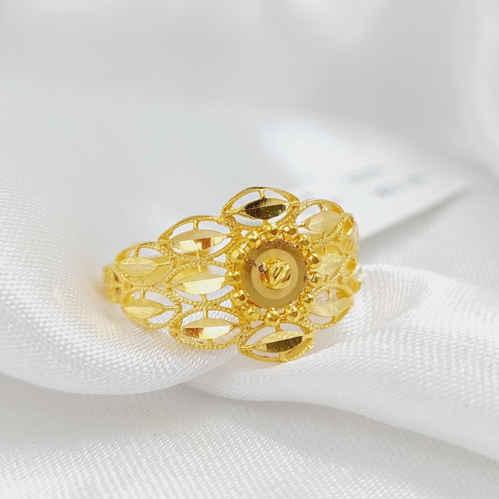 21K Fancy Ring Made of 21K Yellow Gold by Saeed Jewelry-26509