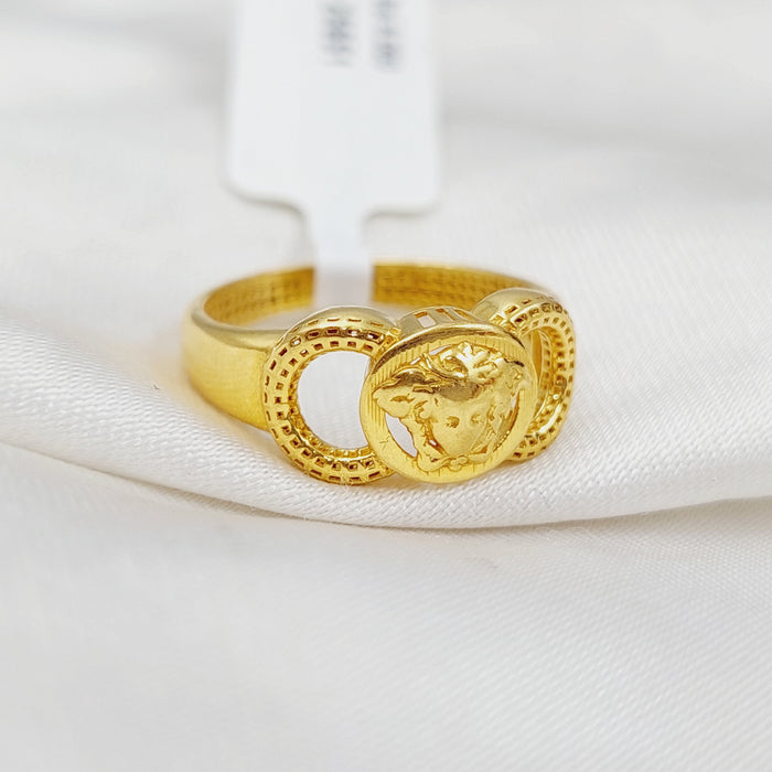 21K Fancy Ring Made of 21K Yellow Gold by Saeed Jewelry-25651