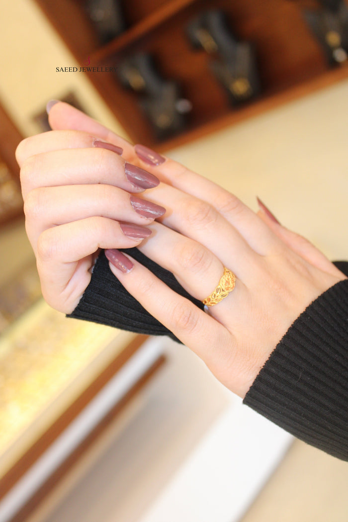 21K Gold Fancy Ring by Saeed Jewelry - Image 3