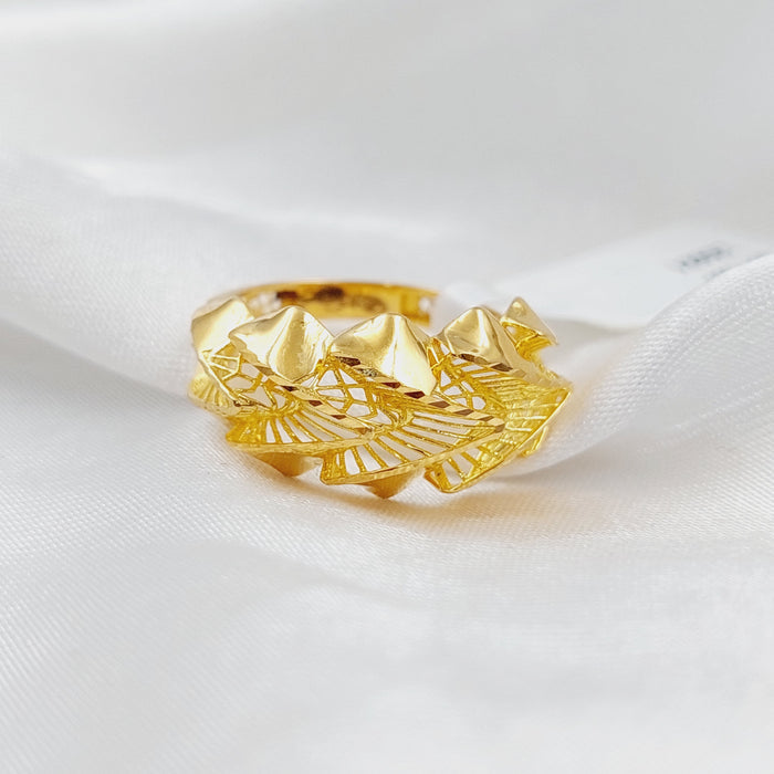 21K Fancy Ring Made of 21K Yellow Gold by Saeed Jewelry-25921
