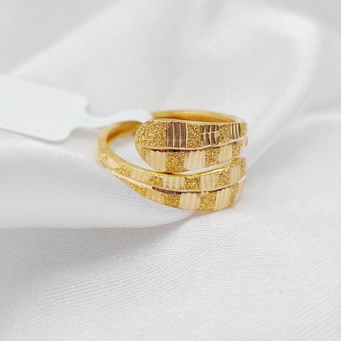 21K Fancy Ring Made of 21K Yellow Gold by Saeed Jewelry-25924