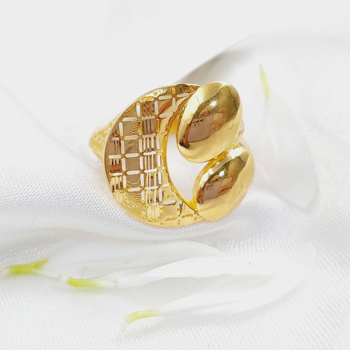 21K Fancy Ring Made of 21K Yellow Gold by Saeed Jewelry-26209