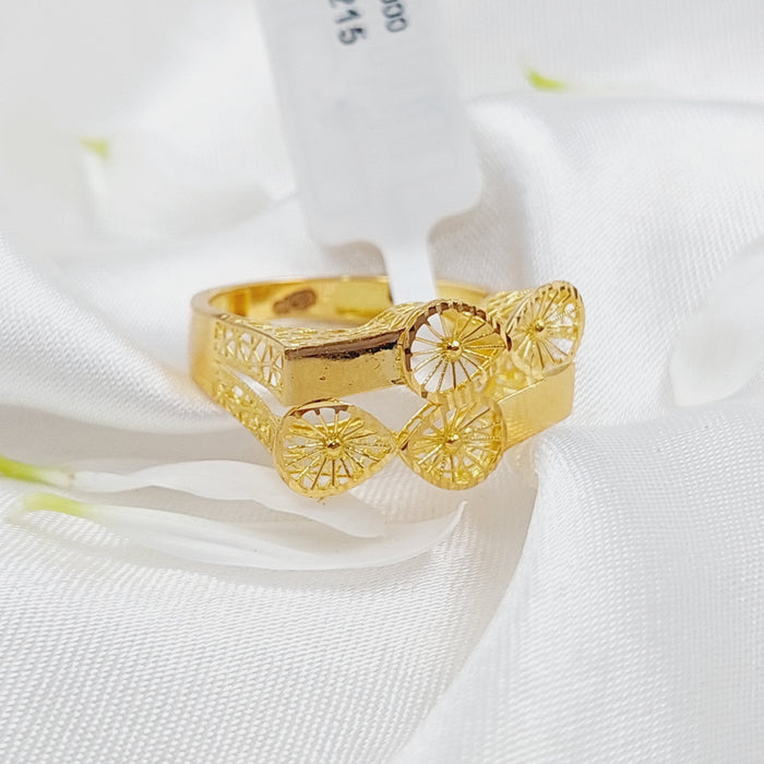 21K Fancy Ring Made of 21K Yellow Gold by Saeed Jewelry-26215