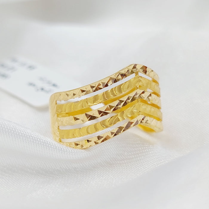 21K Fancy Ring Made of 21K Yellow Gold by Saeed Jewelry-26813