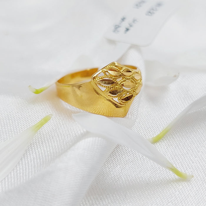 21K Fancy Ring Made of 21K Yellow Gold by Saeed Jewelry-26214