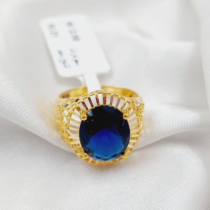 21K Fancy Ring Made of 21K Yellow Gold by Saeed Jewelry-25677