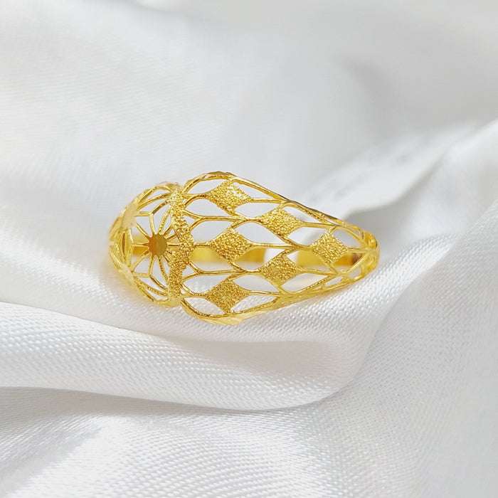 21K Fancy Ring Made of 21K Yellow Gold by Saeed Jewelry-26499