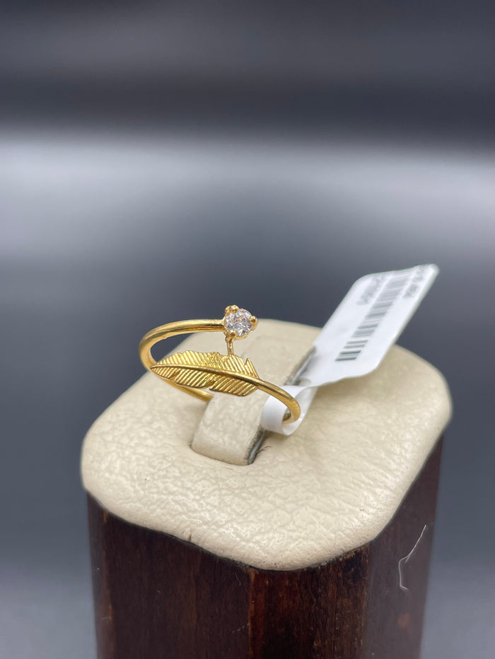21K Fancy Ring Made of 21K Yellow Gold by Saeed Jewelry-21051