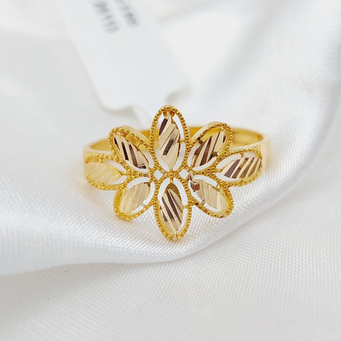 21K Fancy Ring Made of 21K Yellow Gold by Saeed Jewelry-26109