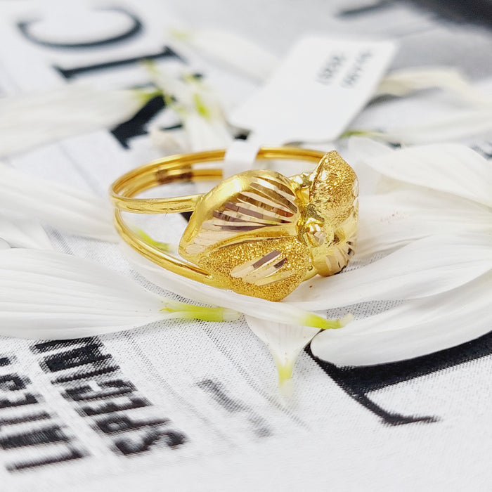 21K Fancy Ring Made of 21K Yellow Gold by Saeed Jewelry-26268