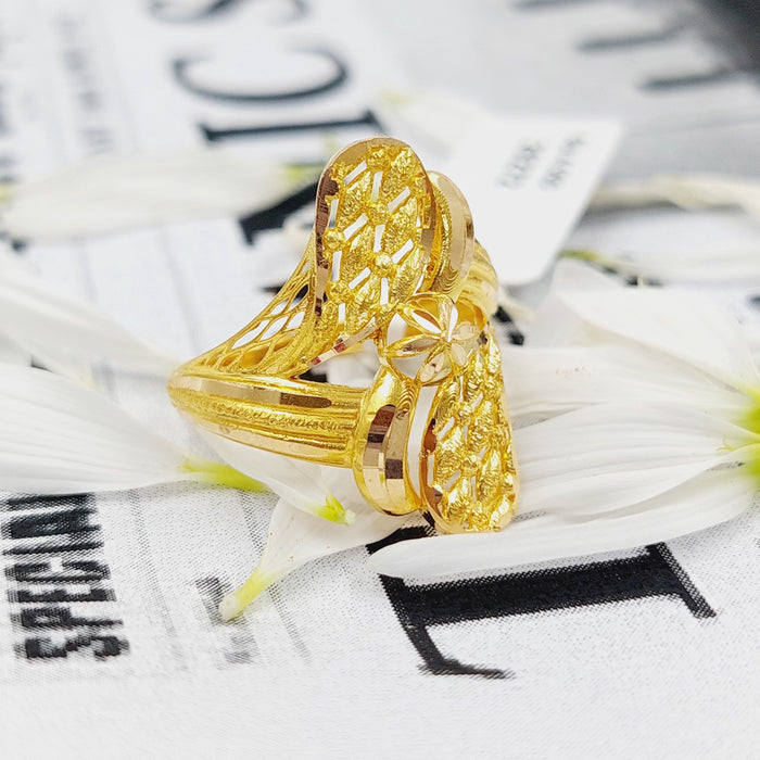 21K Fancy Ring Made of 21K Yellow Gold by Saeed Jewelry-26271