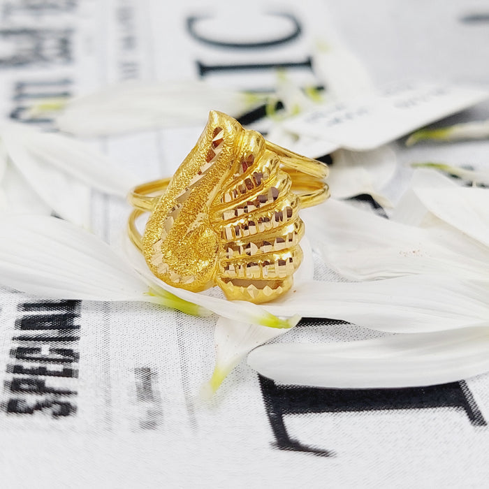 21K Fancy Ring Made of 21K Yellow Gold by Saeed Jewelry-26266