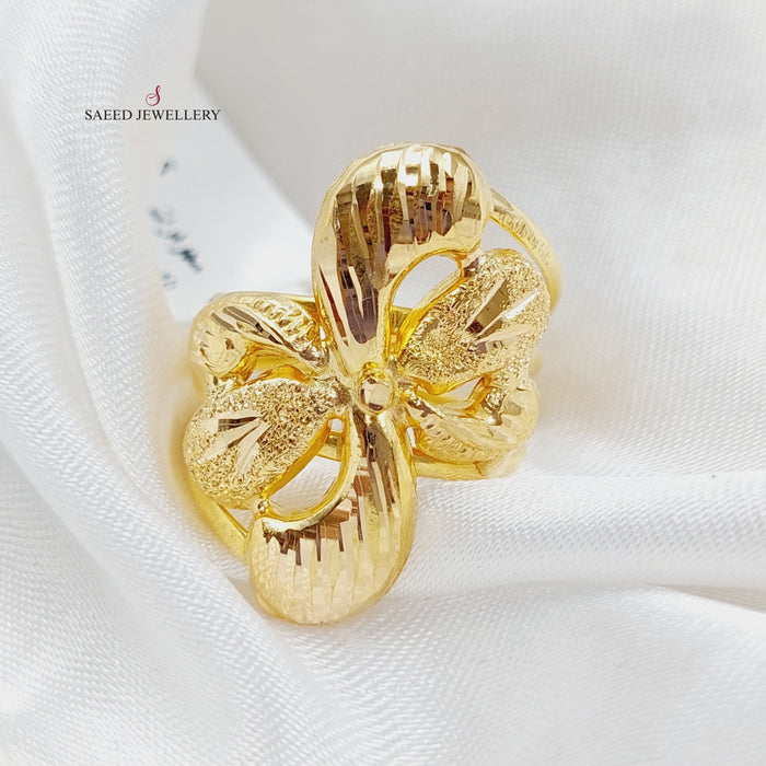 21K Fancy Ring Made of 21K Yellow Gold by Saeed Jewelry-26091