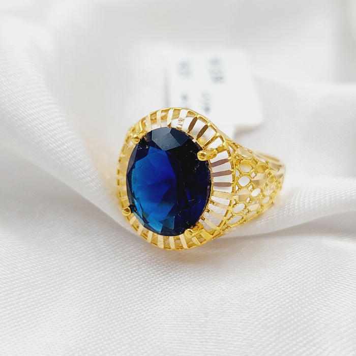 21K Fancy Ring Made of 21K Yellow Gold by Saeed Jewelry-25677