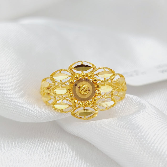 21K Fancy Ring Made of 21K Yellow Gold by Saeed Jewelry-26509